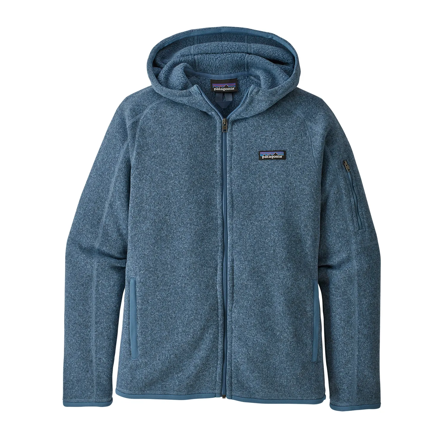 Vest Patagonia Womens Better Sweater Hoody Woolly Blue