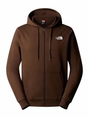 Vest The North Face Men Open Gate Full Zip Hood Light Demitasse Brown