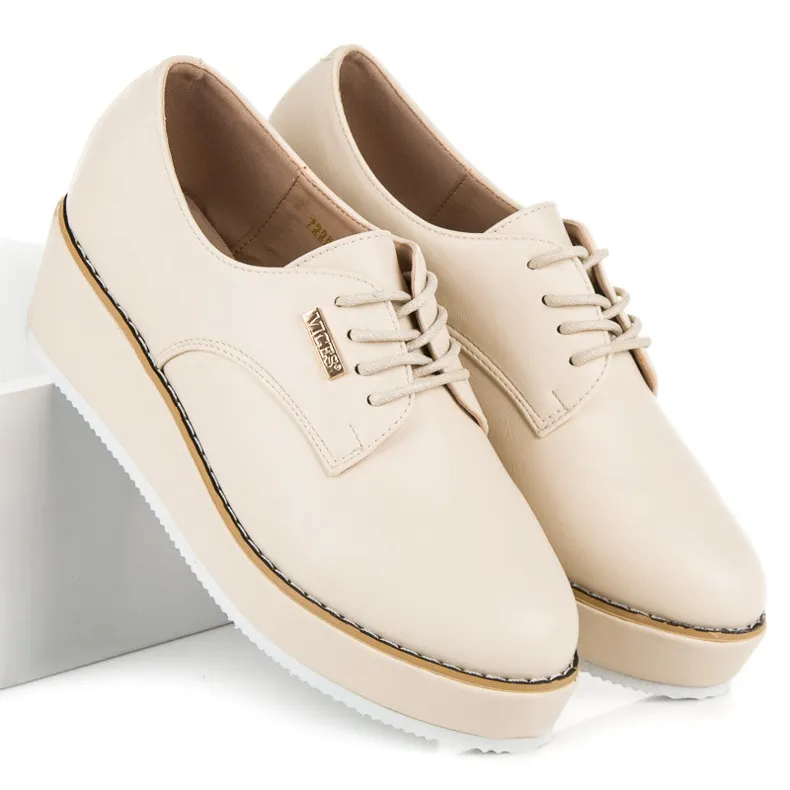 Vices Vastgebonden wigschoenen ondeugden bruin