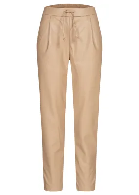 VILA Dames NOOS 7/8 Leggings kunstleer bruin