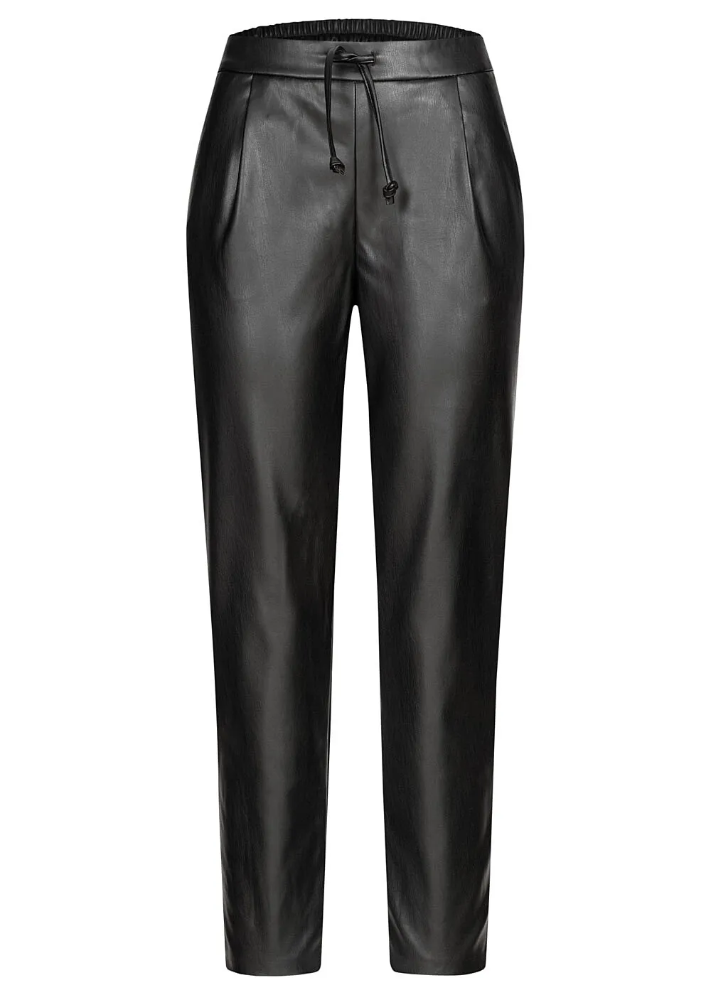VILA Dames NOOS 7/8 Leggings kunstleer zwart