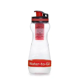 WatertoGo Drinkfles Waterfles met Filter - 50cl – Rood – BPA Vrij